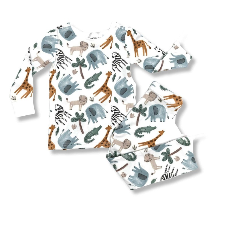 Kids Pajamas – Safari Animals 12-24 Months