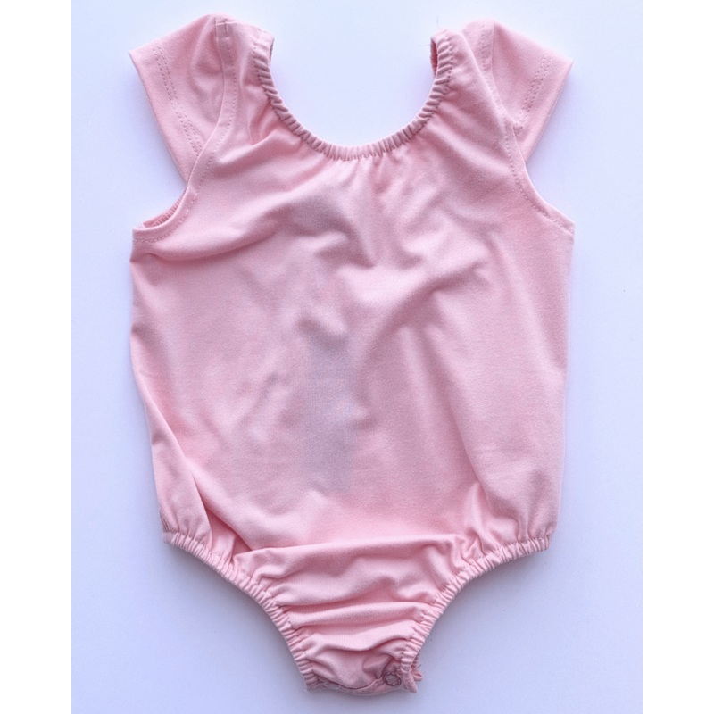 Maggie Cap Sleeve Leotard – Pink 0-3months