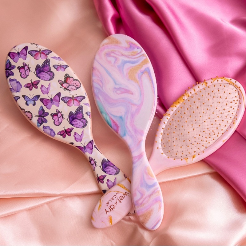 Best Beauty Group – CALA Wet-n-Dry Detangling Hair Brush Celestial