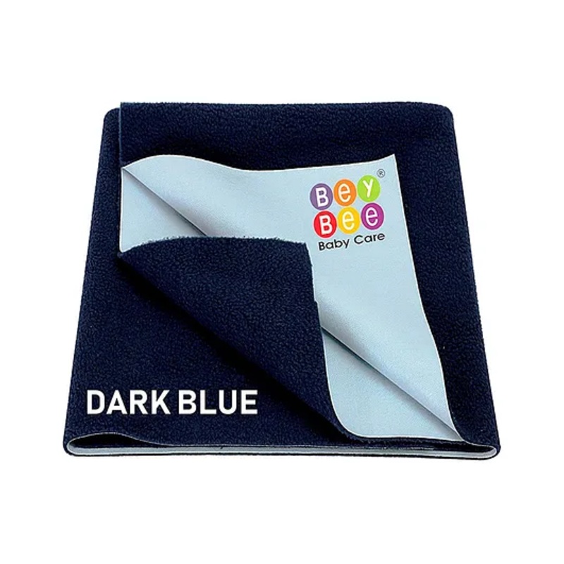 Bey Bee Quickly Dry Waterproof Baby Bed Protector Dry Sheet Medium – Dark Blue