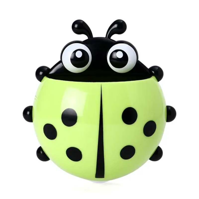 Ladybug Shaped Toothbrush Holder – Green