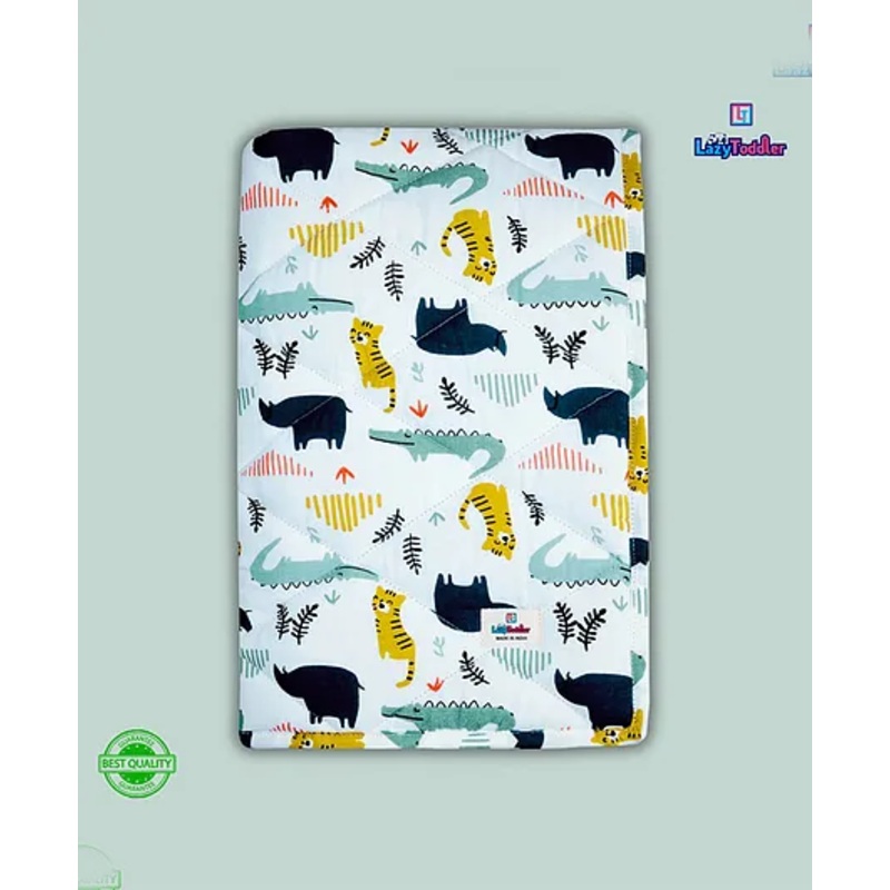 LazyToddler  New Born Baby Supper Original FLannel Cotton Mattress Godadi Playmat – Rhino