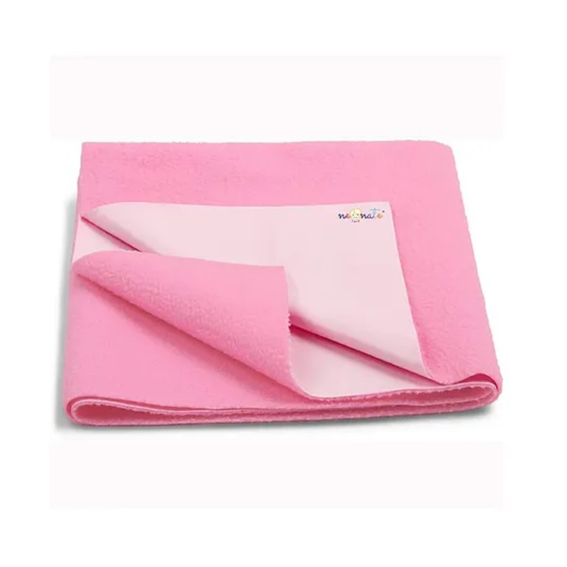 NeonateCare Quick DrySheets Waterproof Baby Bed Protector Dry Sheet for Babies (Large, Pink)