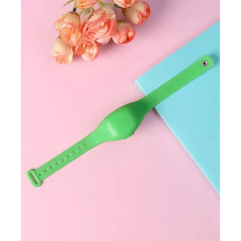 Silicone Sanitizer Refillable Wrist Band – Green