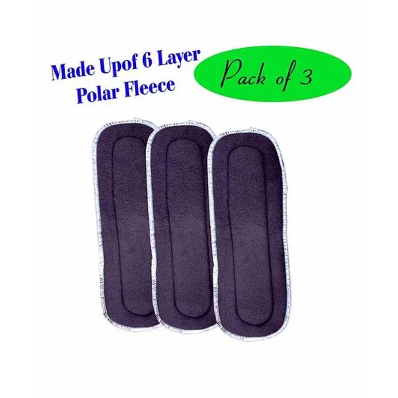 The Little Lookers 6 Layer Polar Fleece Insert Pack Of 3 – Grey