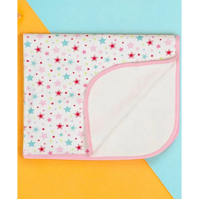 Baby Moo Star Sweet Dreams Water-resistant Bed Protector – White