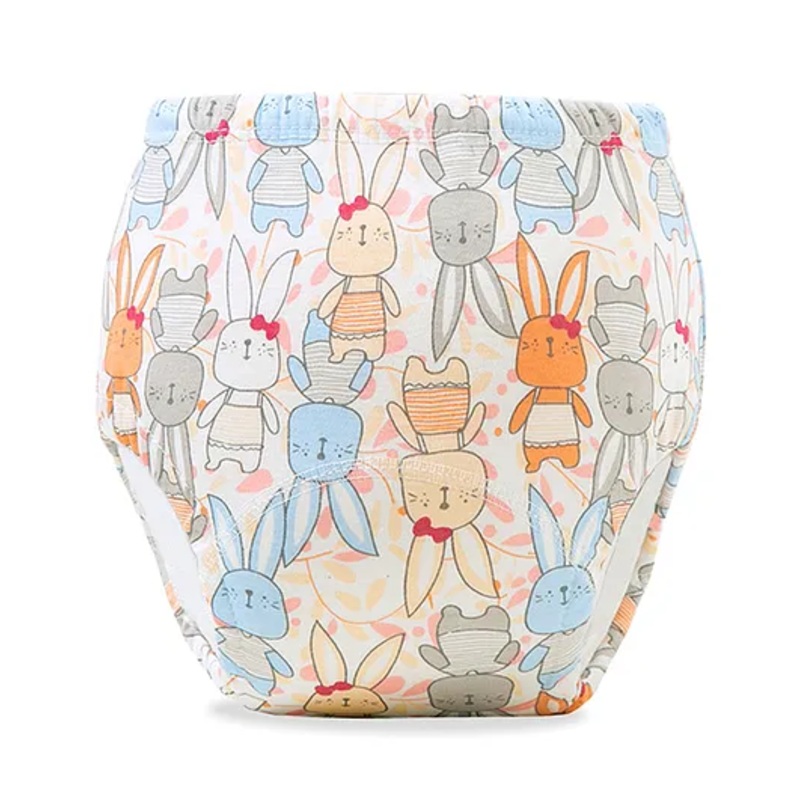 Bembika Babies Cotton Potty Training Pant Rabbit  Printed  Large Size – Multicolor