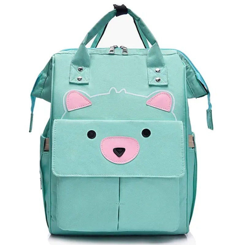 Bembika Multipurpose Backpack Style Diaper Bag Bear Berry – Green