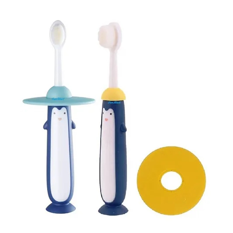 FunBlast Microfiber Soft Tooth Brush for Kids Pack of 2 – Multicolor