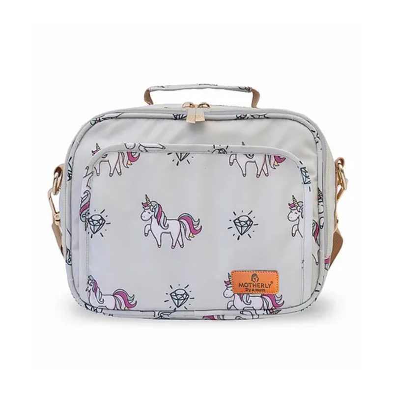 Motherly Mini Magic Diaper Bag For Mothers, Maternity Small Size Diaper Handbag For Mom  (Unicorn Diamond Grey)