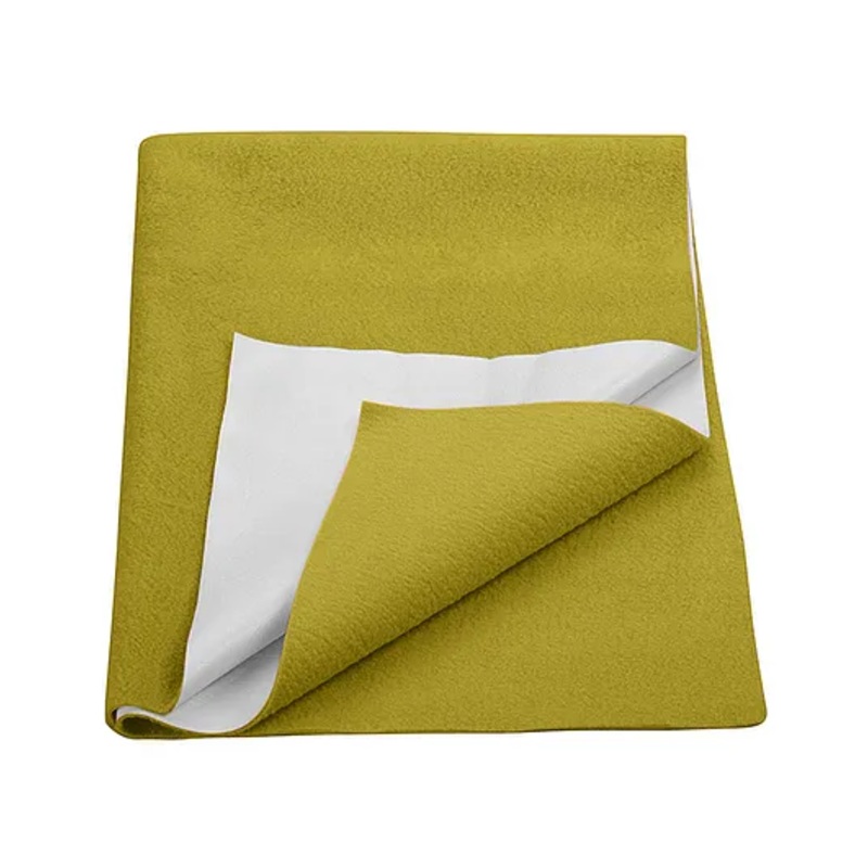 Trance Home Linen Supersoft Soft Extra Absorbent Water Proof Baby Dry Sheet for Kids- Medium, Moss Green