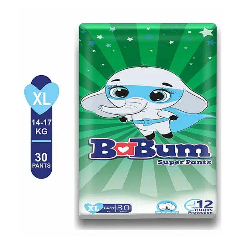 Babum Super Pants Premium Diaper Extra Large – 30 Pieces