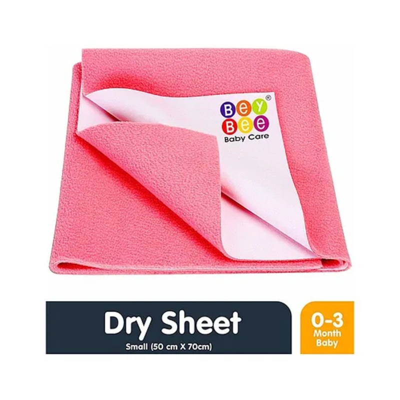 Bey Bee Waterproof Bed Protector Dry Sheet Small – Salmon Rose