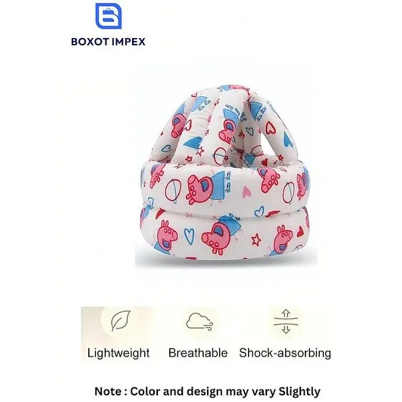 BOXOT IMPEX Adjustable Cushioned Baby Safety Helmet (color may vary)H-4