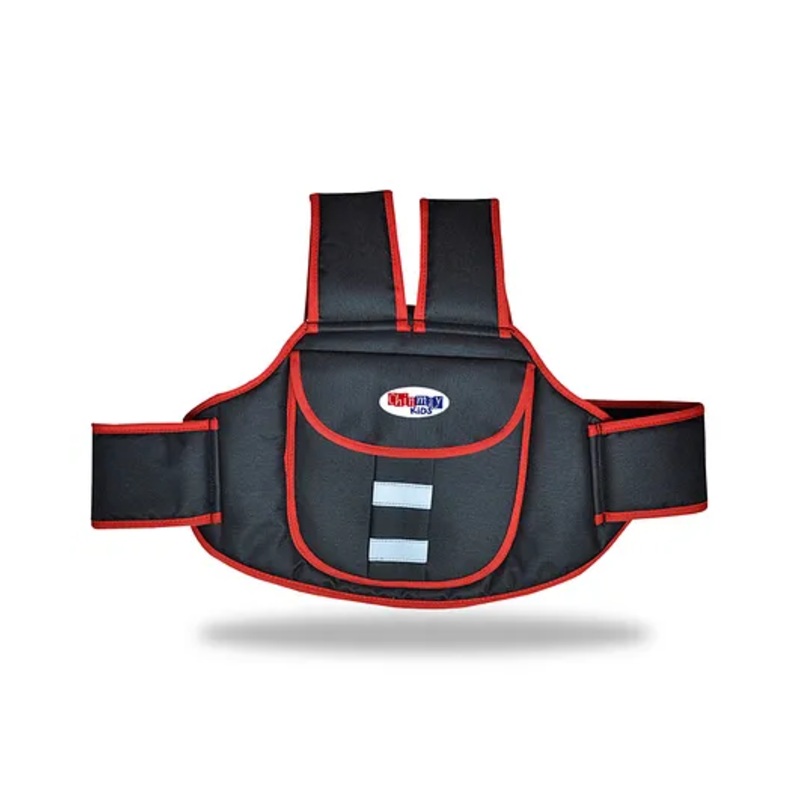 Chinmay Kids Baby Two Wheeler Safety Belt Carrier Bag – Red Grey