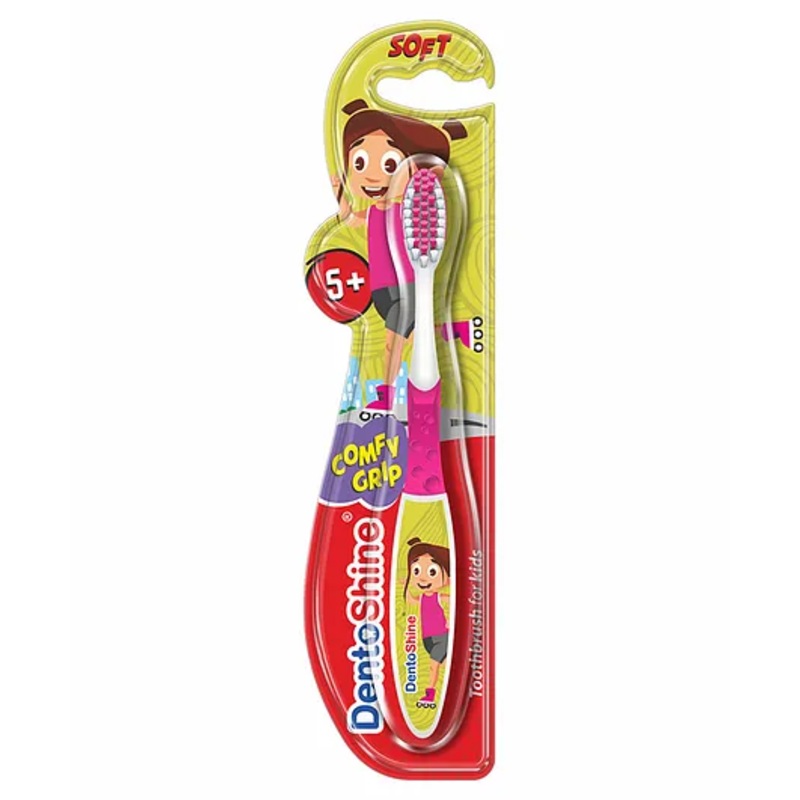 DentoShine Comfy Grip Toothbrush – Pink