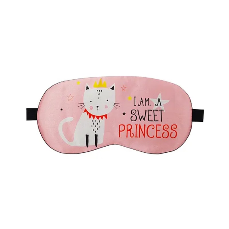 Jenna Princess Printed Sleeping Eye Mask – Pink