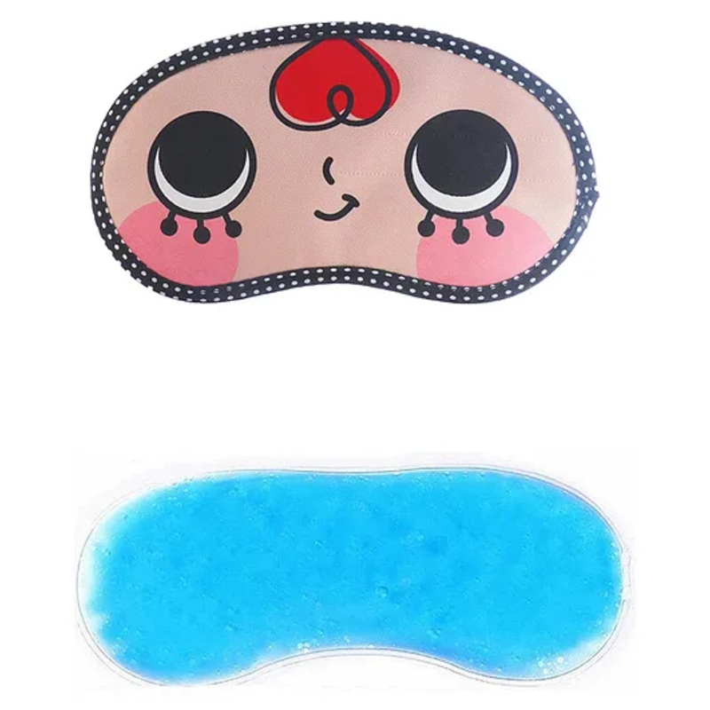 Jenna Red Hair Printed Sleeping Eye Mask With Cooling Gel