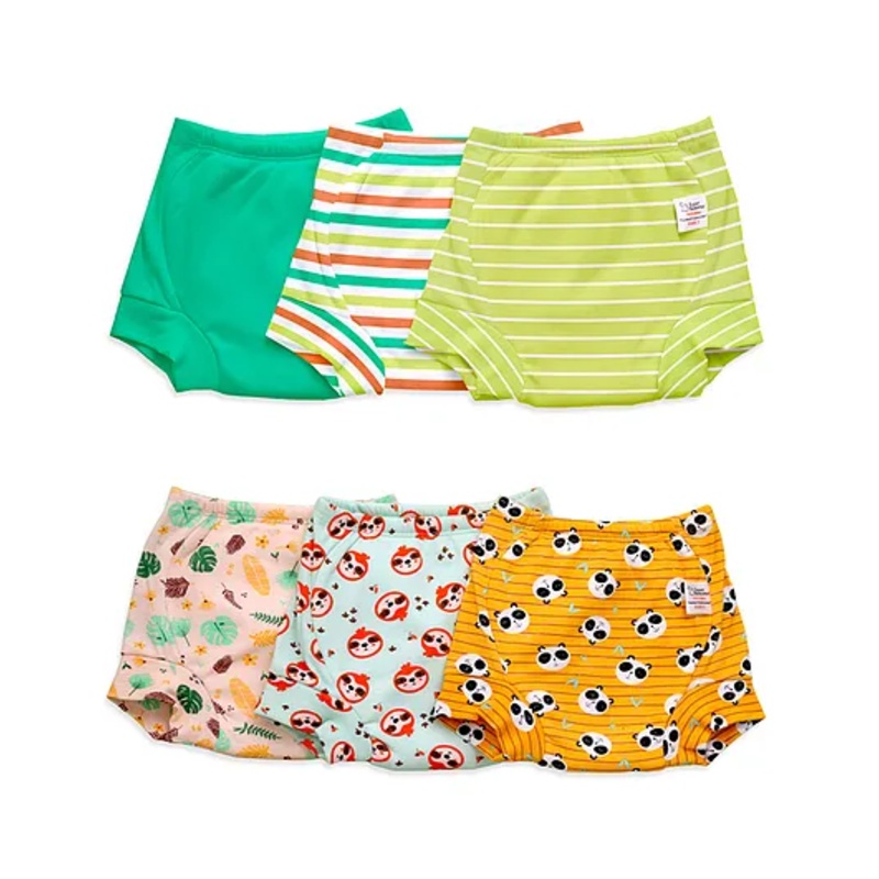 SuperBottoms Padded Underwear for 2-3Y Babies | Potty Training Pants for Mess-Free Diaper-Free Time | Assorted 2 | Pack of 6
