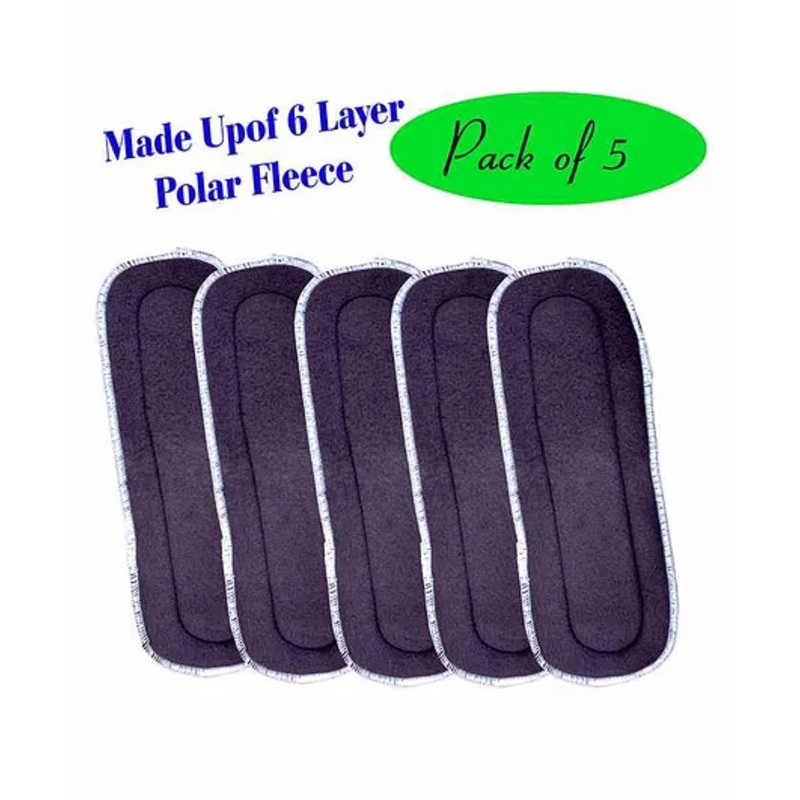 The Little Lookers 6 Layer Polar Fleece Insert Pack Of 5 – Grey