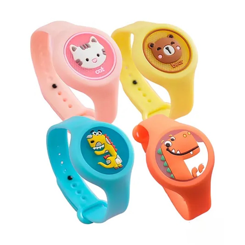 The Little Lookers Reusable Mosquito Repellent Band Pack of 4 – (Color & Print May Vary)
