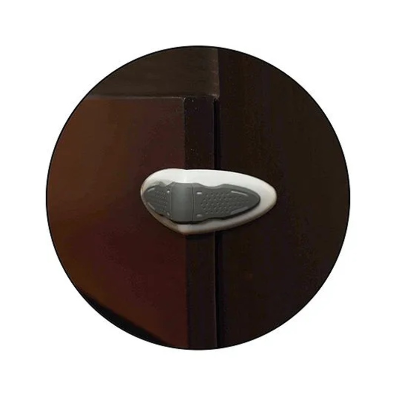 Safe-O-Kid Kid Safe Drawer Lock Pack Of 2 – White Grey