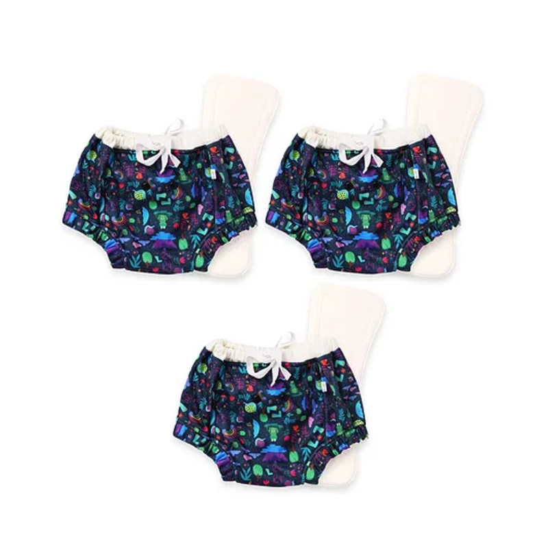 SuperBottoms Bedwetting Diapers for Older Kids – Pack of 3 (6-8Y) | Reusable & Washable Diaper