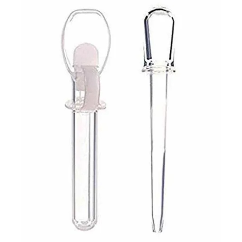 The Little Lookers Baby Sterilizing Medicine Dropper Set with Graduated Dropper & Spoon – White