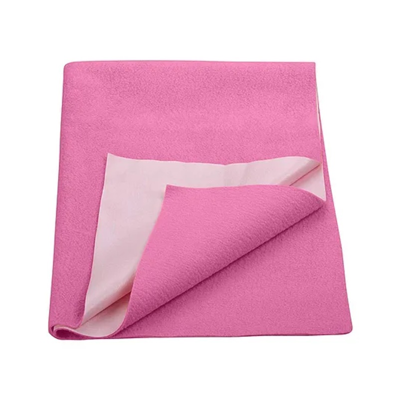 Trance Home Linen Supersoft Soft Extra Absorbent Water Proof Baby Dry Sheet for Kids- Medium, Pink