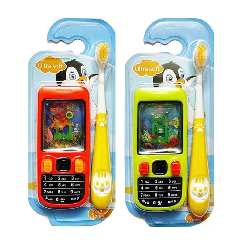 Yunicorn Max YMX 522 Chofn Ultra Soft Toothbrush With Water Game Toy Pack Of 2 (Color May Vary)