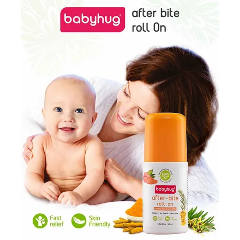 Babyhug After Bite Roll On with Turmeric Tea Tree & Witch Hazel Oil  – 40 ml