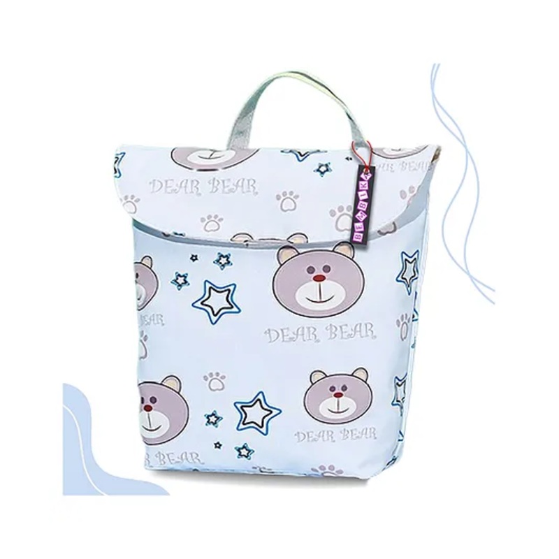 Bembika Multipurpose Diaper Bag Organizing Pouch Cute Bear – Light Blue