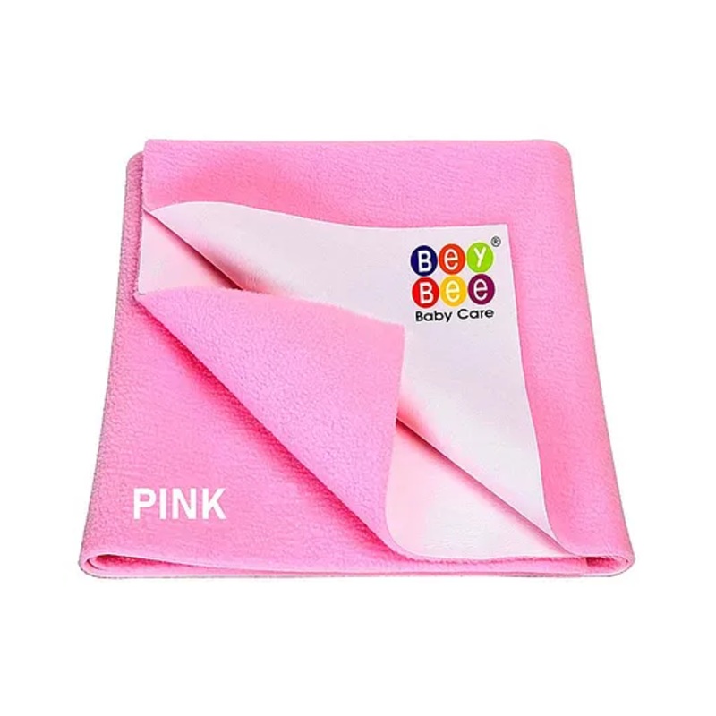 Bey Bee Waterproof Bed Protector Dry Sheet Large – Pink