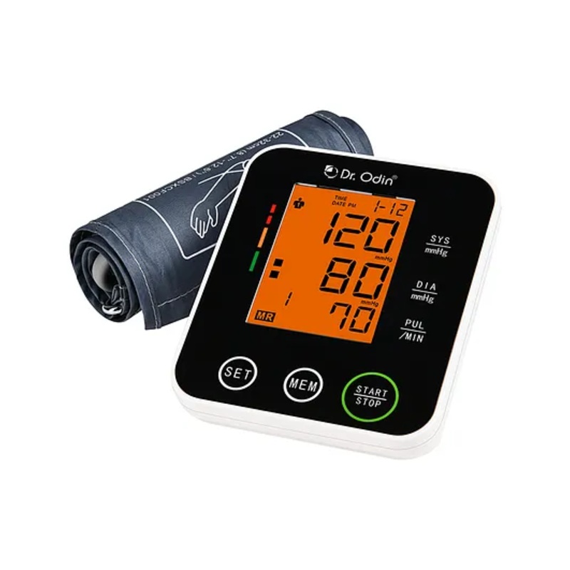 Dr. Odin Automatic Blood Pressure Monitor with LCD Digital – Black