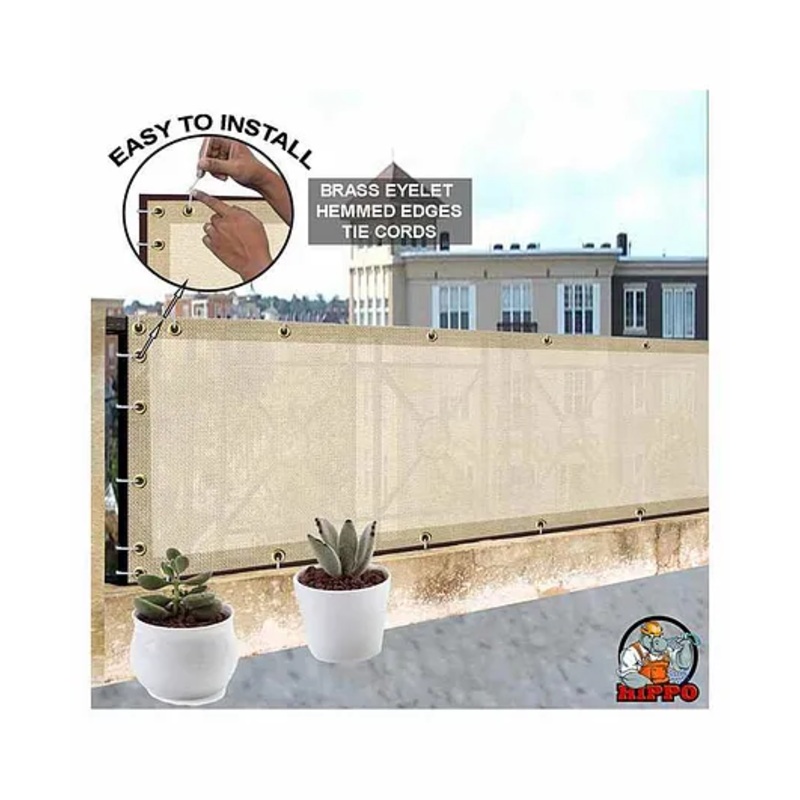 Hippo Balcony Net -Ivory