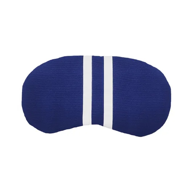 Jenna White Line Printed Sleeping Eye Mask – Purple