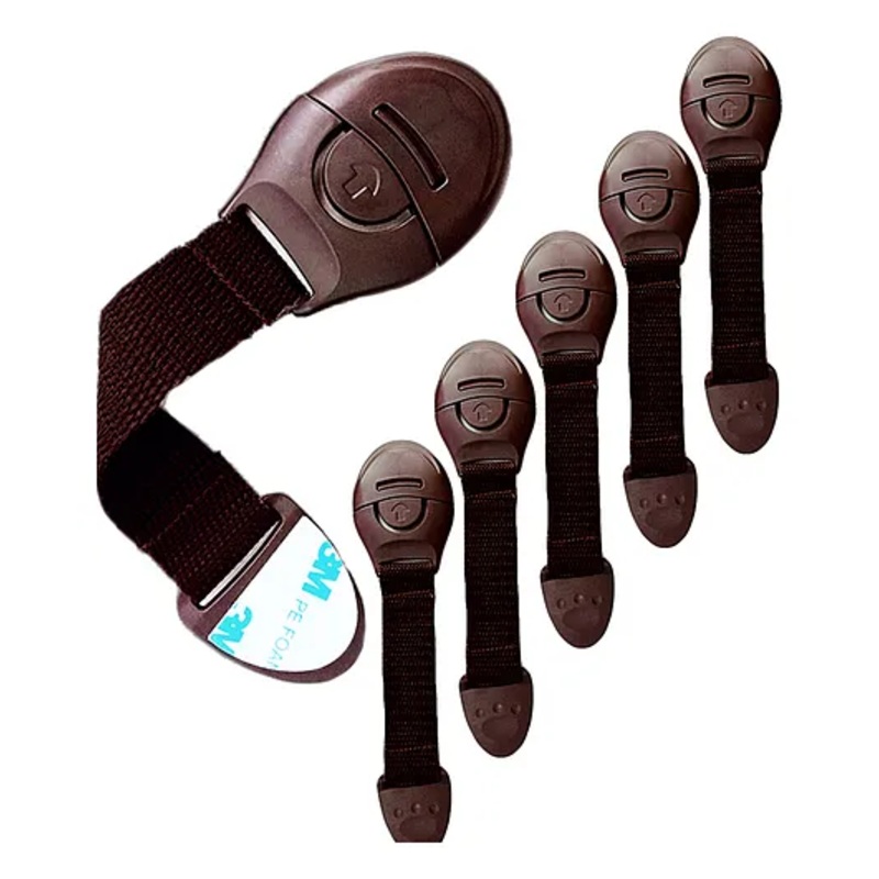 KidDough Furniture Safety Locks Pack of 6 – Brown