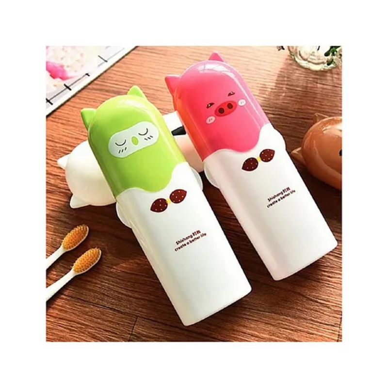 Ortis Kiddo The Character Hood Antibacterial Oral Care Storage Case Pack of 2 (Colour & Print May Vary)