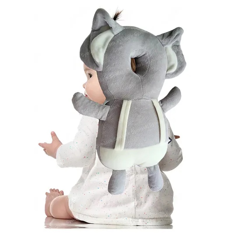 Synlark Baby Head Protector Cushion Fall Protection Head Back Safety Protector Pad – Grey