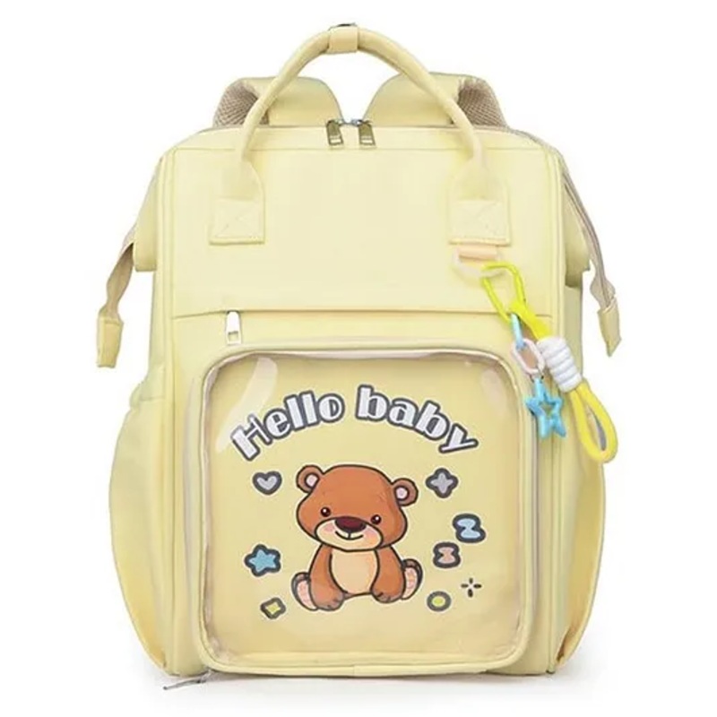 Winnies Waterproof Diaper Backpack For Mothers Travel, Multi Function Nappy Bags – Cream