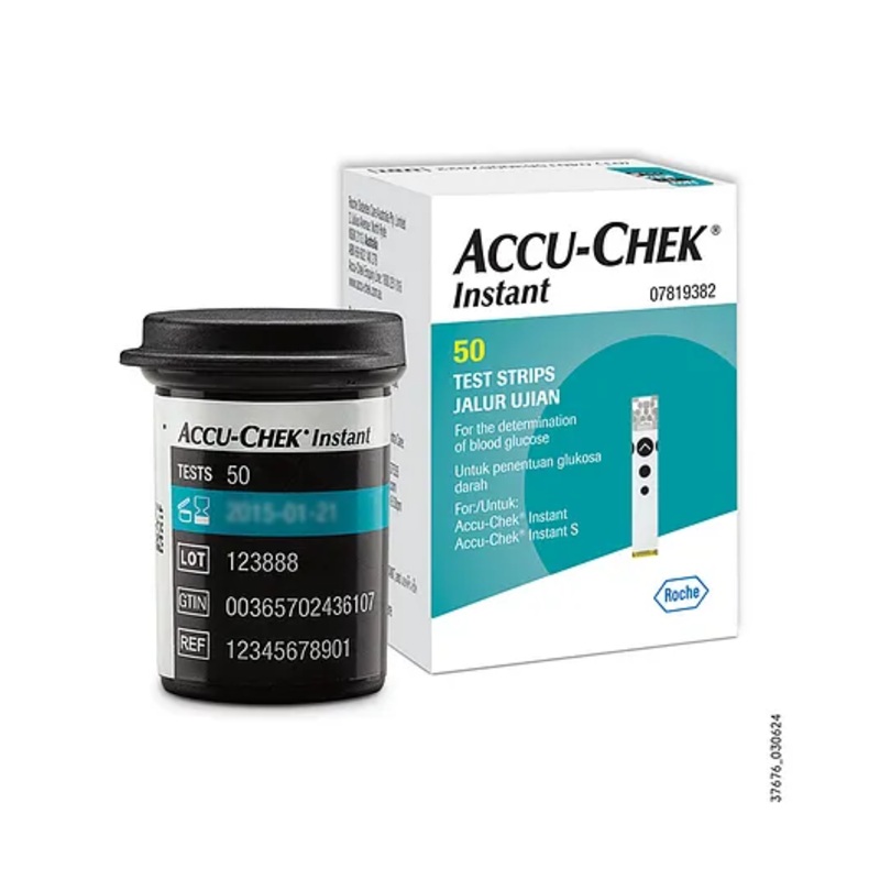 Accu-Chek Instant Test Strips – 50 Count (Pack of 2, Black)