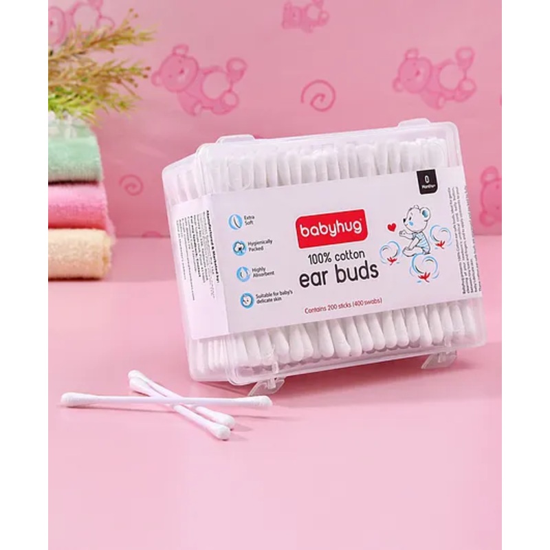 Babyhug Cotton Buds – 200 Pieces