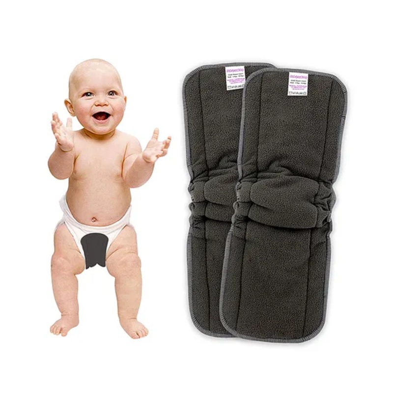 Bembika Cotton Bamboo Charcoal Nappy Inserts Pack of 2 – Grey