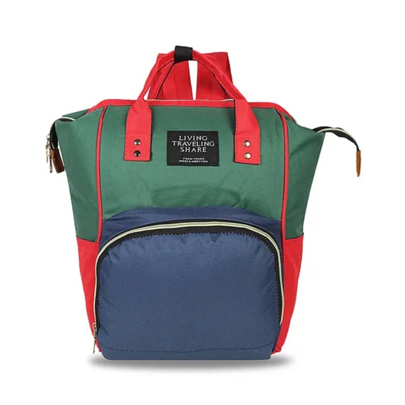 Chinmay Kids Baby Diaper Backpack for New Born – Red & Green