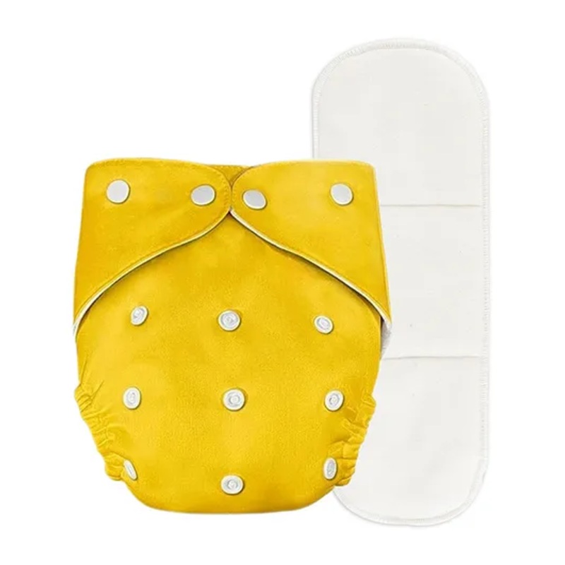Deedry Cloth Diapers Reusable With Insert – Yellow