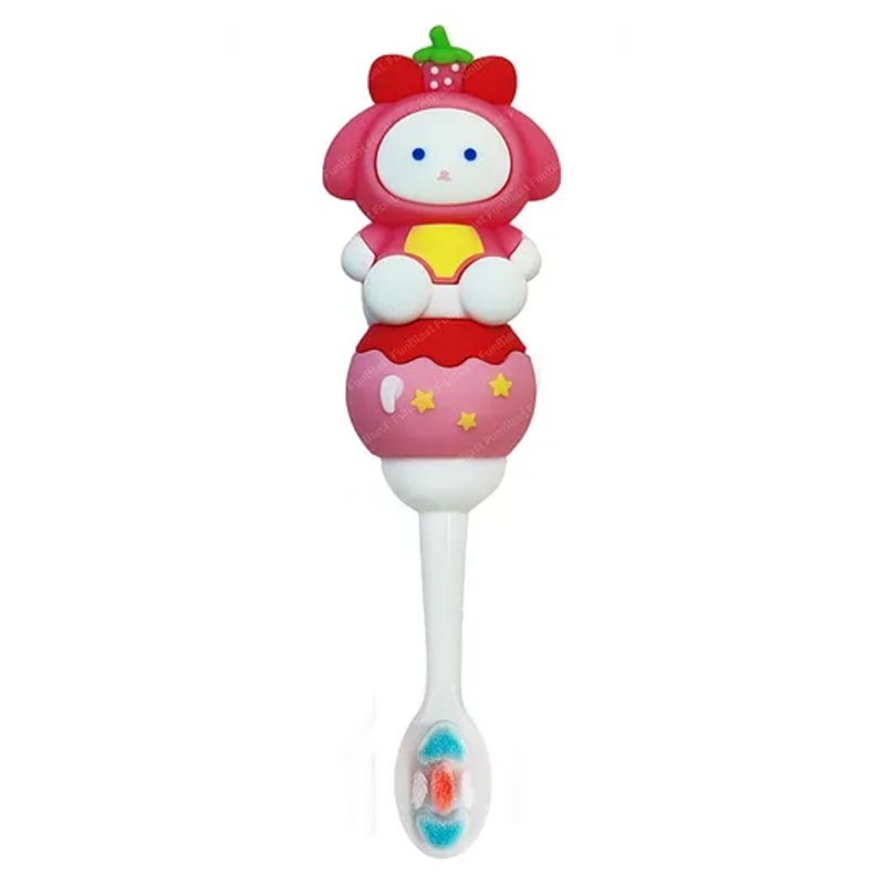 FunBlast Cartoon Design Soft Bristle Toothbrush for Kids Doll