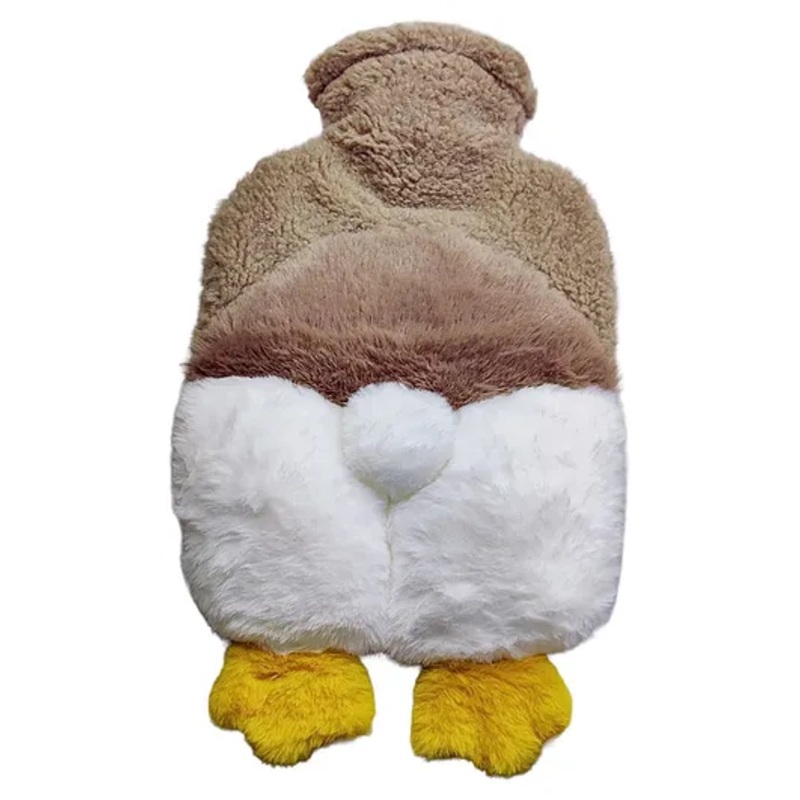 FunBlast Duck themed Hot Water Bag with Soft Cover 1000 ML – Brown