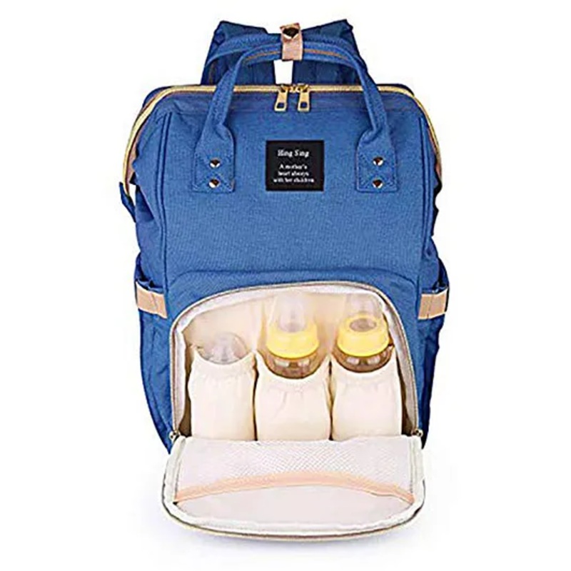 House of Quirk Diaper Bag Maternity Backpack –  Dark Blue