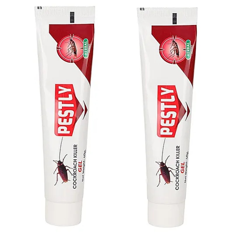 Pestly BIG TUBE Cockroach Killer Gel  40ml x 2 | Powerful Anti Cockroach Gel for Home | Dot Formula | Kitchen Safe | Long-Lasting Pest Control | Kills Hidden Cockroaches Fast