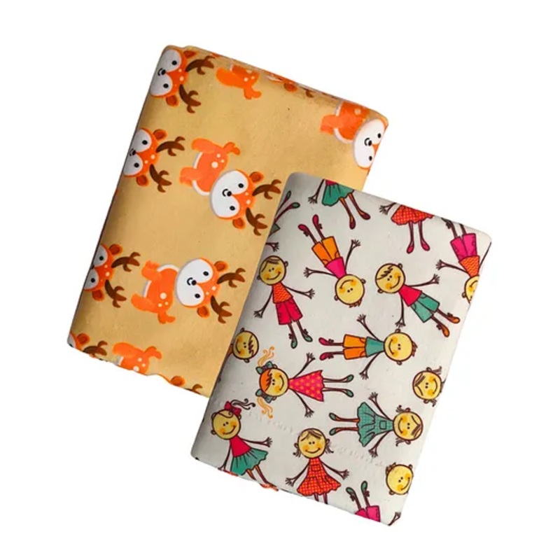 Zikku Dry Sheet for  Bed Protector Waterproof Mat Quick Absorbency Combo Medium Deer Printed – Multicolour